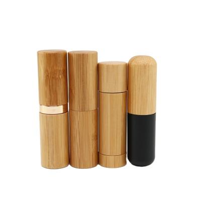 China Eco-Friendly Empty Lipstick Tubes Lip Balm 5g Tube Lipstick Bamboo Tube For Cosmetic Lipbalm Tube for sale