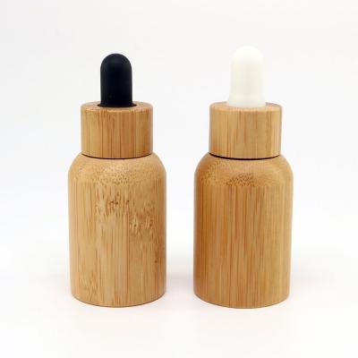 China Face Oil 20ml 15ml Essential Oil Dropper Bottle Essential Oil Bottle Screw Cap Bamboo Spray Pump for sale