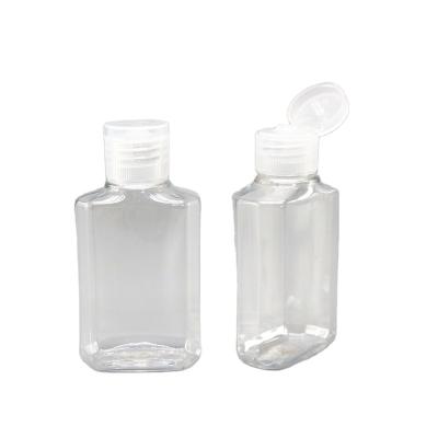 China Plastic Cosmetic Squeeze Bottle With Flip Cap Travel Sample Container 30ml 50ml Hand Gel Bottle For Hand Wash Gel for sale