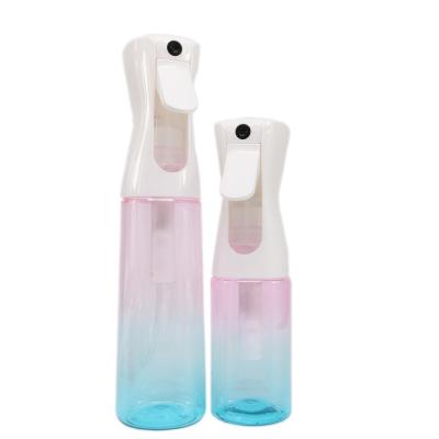 China 200ml 300ml 500ml Cosmetic Pump Sprayer Plastic Continuous Spray Mist Push Mist Lacquer Bottle for sale