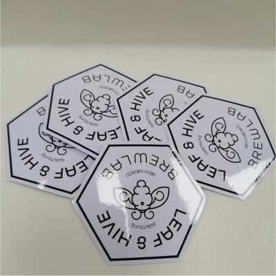 China Waterproof Custom Waterproof Adhesive Sticker Labels For Cosmetic Container Packaging for sale