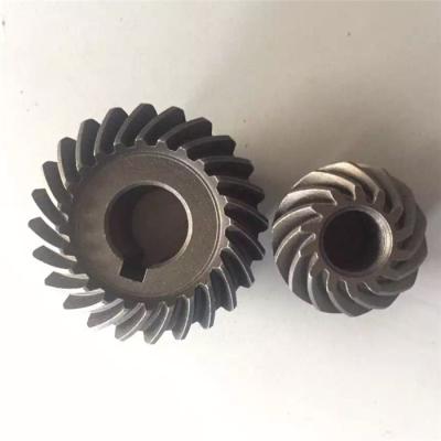 China Cars CNC Machined Stainless Steel Tapered Spiral Toothed Spur Gears 90degree for sale