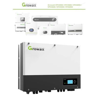 China Growatt Inverter Off-grid Inverter SPH3000L BH-UP 6000w Solar Inverter For Home Energy System 130X458x565x188mm for sale