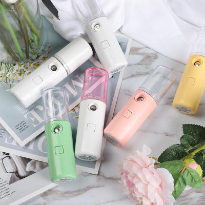 China Car Nano Rechargeable Mister With Moisture Mini Cool Mist Skin Steamer With Handy USB Alcohol Facial Sprayer for sale