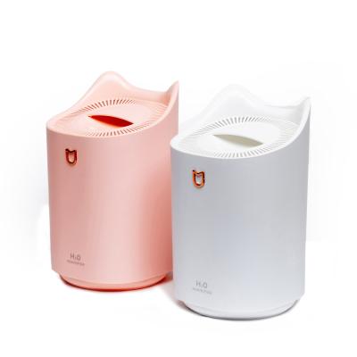 China 7 Colors Large Capacity Mini Portable USB Air Humidifier With Dual Sprayer Ultrasonic Cool Mister for sale