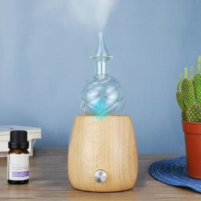 China Aromatherapy Nebulizing Essential Oil Diffuser for Aromatherapy with LED Night Light No Heat, No Water, No Plastic for Home Spa Humidifier for sale