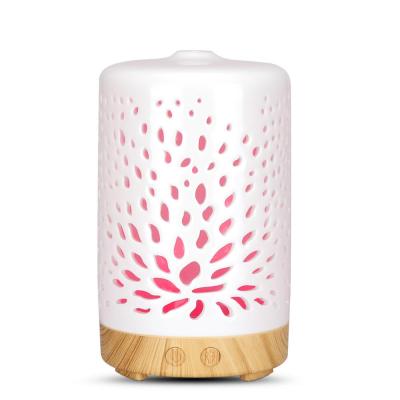 China Aromatherapy Essential Oil Diffuser For Market 100mL Aroma Humidifier Ceramic Aromatherapy White for sale