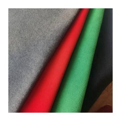 China DXX High Quality Designer felt fabric 93% Polyester 5% Viscose 2% Spandex Fabric rich color Suitable For Coats Pants for sale