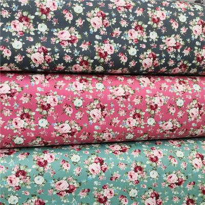 中国 Cotton big rose printed fabric, exquisite workmanship, everyone's favorite dress shirt fabric 販売のため