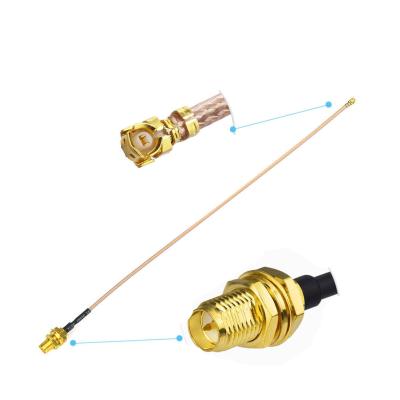 China IPX MHF U.FL RF Cable coaxial WIFI Extensión RG178 con SMA-J Female y V.S.W.R≤1.5 en venta