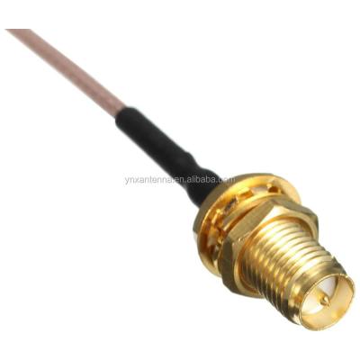 China U.FL para SMA-Female Bulkhead RG316 Coax Cable Assembly com potência máxima de entrada de 50 OHM à venda