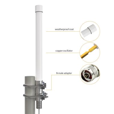 China 868mhz 915mhz Half Wave Helium Hotspot Fiberglass LoRa/LPWAN Antenna F/B Ratio ≥15dB for sale