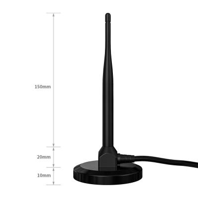 China Antenna de transmisor DVB-T de modo magnético fijo con longitud de cable de 3 m y conector masculino MCX en venta