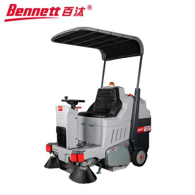 China Garment Shops Bennett T700BD Ride On Style Battery Powered Road Sweeper Truck Electric Motor Cleaning Electronic Dust Cleaner for sale