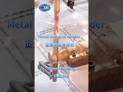 welding metal net with staionary spot welder