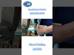 Welding galvanized sheet with stationary spot welder