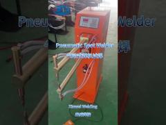 Welding 1.5+1.5mm stainless sheet with pneumatic spot welding machine