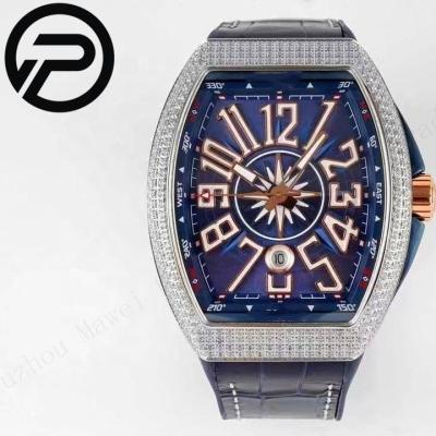 China Factory v45 version 44mm version ETA2824 luxury high-end mechanical men's full calendar ABF watch brand diamond watch for sale