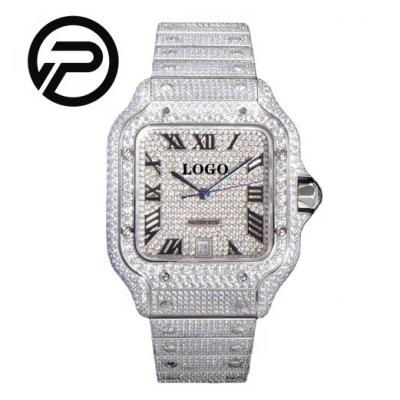 China High End Mechanical Watch 39.8MM Auto Date Diver 2824 Movement QuickSwitch WSSA0013 Brand VVS Gypsophila Diamond Luxury Icy Watches for sale