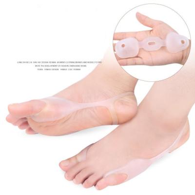 China Hot Selling Skin Friendly Silicone Gel Big Toe And Small Toe Hallux Valgus Orthopedic Band With Bunion Guard for sale