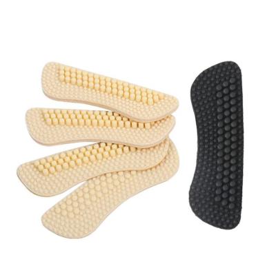 China 4D Heel Protector Massage Silicon Rubber Heel Self Adhesive Anti-Wear Back Heel Grips Liner for sale