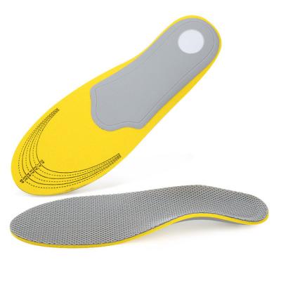 China Peel Pain Relief Friendly Yellow Plantar Flat Foot Fasciitis Color Arch Support Hipoly Orthotic Sports Insole for sale