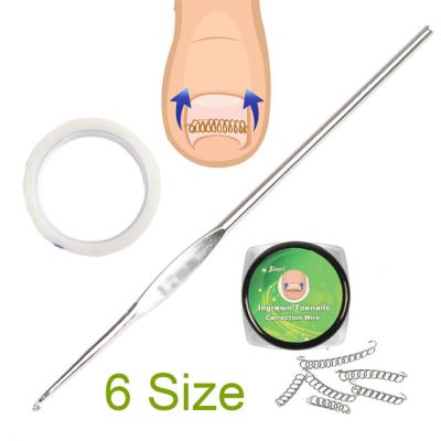 China Professional Salon Stainless Steel Toenail Groove Pedicure Wire Nail Cinnamon Cinnamon Clear Tool Kit for sale