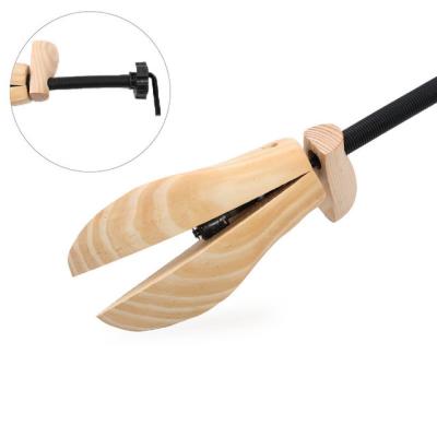 China Eco-Friendly Adjustable Shoe Expander Fit Height Pine Wood Shoe Stretcher 2 Way Wooden Tree For Women&Men for sale