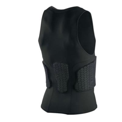 China Skin Basket Football Sports Honeycomb Breathable Body Armor Waist Protection Ski Friendly Anti-collision Vest for sale