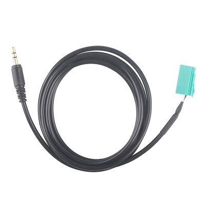 China AUX stereo audio input adapter. Speaker Car Cable 3.5mm Wire Audio For Renault for sale