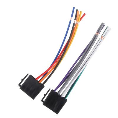 China SDK Radio Adapter Cable Horn Wire Harness Power Cord Car Audio Accessory For Volkswagen Audi Peugeot for sale