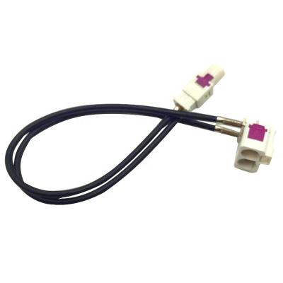 China Copper + PVC Car Accessory Fakra Connector Dual Plug 2 In 1AM FM Radio Antenna For Volkswagen for sale