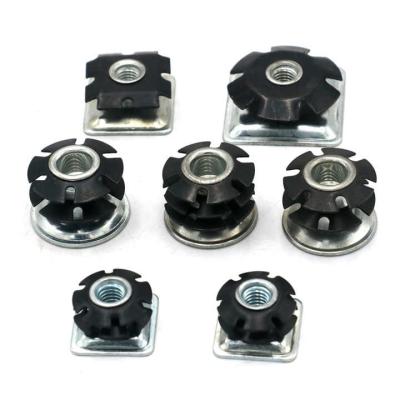 China Heavy Industry Sunflower Star Insert Nut M4 M5 M6 M8 M10 M12 For Tube 1 Inch for sale