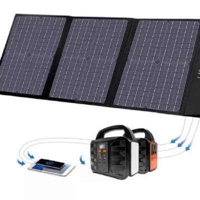 China Best price foldable solar panel laptop charger 100w portable mono solar foldable folding solar charger for rv camping for sale