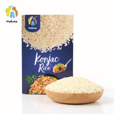 China Hethstia dry 0 dry konjac dietary fiber amorphophallus white rice carb ketone malaysia halal foods indonesia for sale