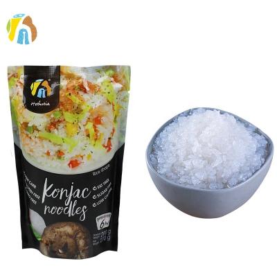 China Lose Weight Keto Instant Foods White Konjac Glucomannan Rice With Low Carb For Diabetic Is Good for sale