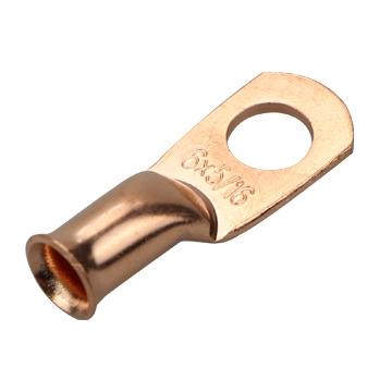 China Copper Awg Crimp Tubular Wire Ring Terminal Lugs Battery Cable Ends Connectors AWG for sale