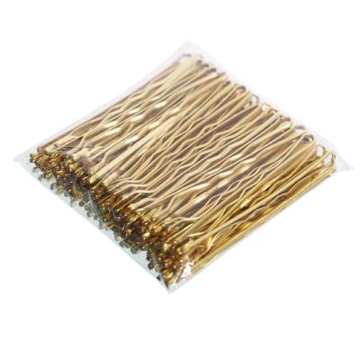 China Sandro Wholesale Eco-Friendly 100 Pieces Per Bag Hot Sale Simple Gold Girls Hairpin Alloy Hair Clips Black Lady Hair Clips for sale