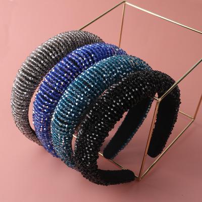 China Sandro Designer Fashion Rhinestone Bling Outdoor Activities Headband For Women for sale