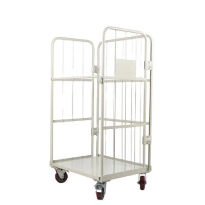 China Durable Supermarket Material Handling Carts Cargo Roll Trolley Service Cart for sale