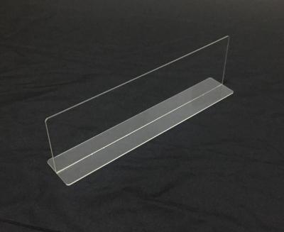 China Clear acrylic room dividers for supermarket shelves, clear plexiglass dividers, shelf dividers HF-A222 for sale