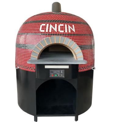 China Commercial Supplying Lava Stone Baking Ceramic Mosaic Dome Base Gas Pizza Oven Customized Heating Up To 450 To 500 Degrees Celsius for sale