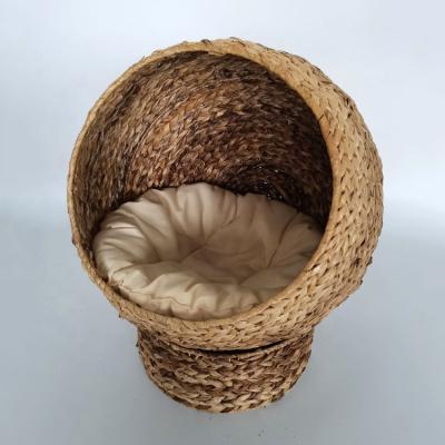 China Sustainable Custom Natural Plant Water Hyacinth Luxury Pet Beds & Accessories for sale