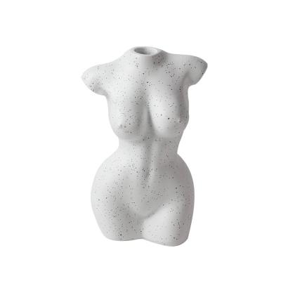 China Women's Pure White Artistic Naked Body Europe Home Decoration Resin Nude Model Art Decoration for sale