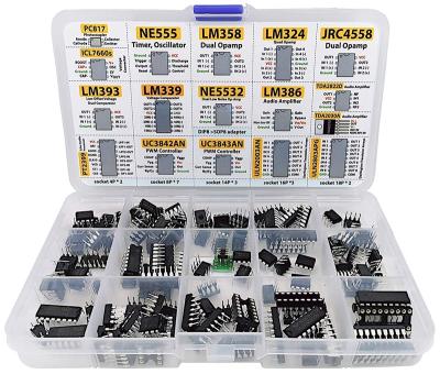 China Brand New IC Chip Classification 150 Integrated Circuits And Integrated Circuit Socket Box Kits for sale