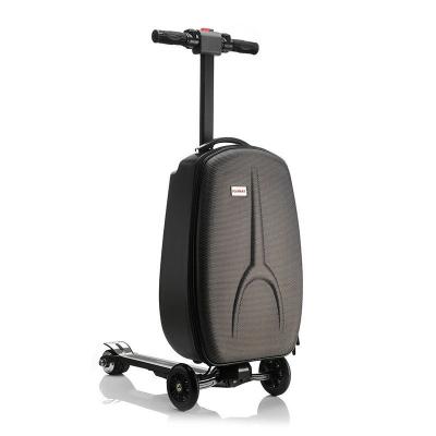 China ABS 20 inch luggage crate electronic scooter for business and displacement weight 6.8kg, support run 12km and max speed 20km per hour for sale