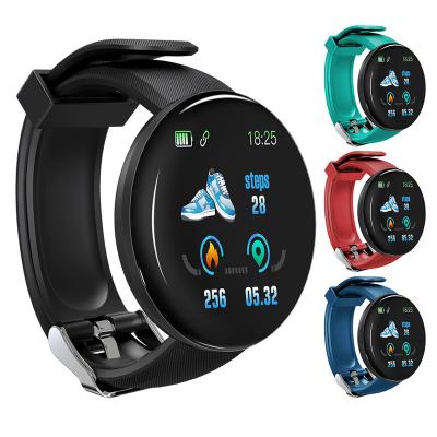 China D18 Heart Rate Waterproof Men Blood Pressure Smart Watch Heart Rate Sports Fitness Tracker Smart Bracelet for sale