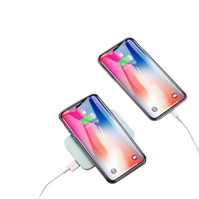 China Fast Charging Support Portable 2 In 1 Mini Magnetic Car Charger Power Bank Wireless Phone 5000mAh Charger for sale