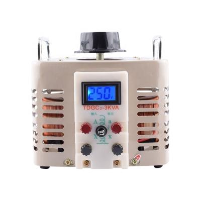 China Small volume manual light weight single phase transformer voltage instrument tdgc2-3kva reliable contact use for home-electric for sale