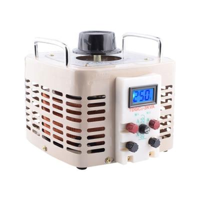 China Instrument Yucoo tdgc2 single phase contact regulator 3kva manual contact voltage transformer for sale